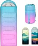 Sleeping Bags for Adults, 3 Seasons Warm & Cold Weather Waterproof Lightweight Backpacking Camping Sleeping Bag for Indoor Outdoor Camping Hiking Traveling, Camping Gear Equipment