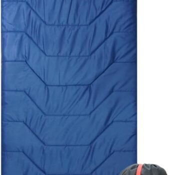Jumbo Sleeping Bag for Adult&Kids,Cold&Warm Weather with Compression Sack and Water Resistant for Family Camping,Travel and Car Camping