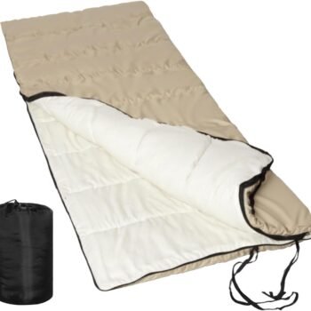 Sleeping Bag for Adults – 4 Season Camping Sleeping Bag Lightweight for Backpacking & Hiking, Waterproof Shell, Warm & Roomy, Machine Washable,Backpacking Camping Sleeping