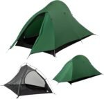 1-2 Person Lightweight Backpacking Tent - Waterproof Tent for 3 Season, Ultralight Camping Tent for Outdoor, Easy Setup for Sports, Hiking, Travel by