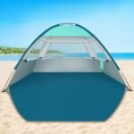Beach Tent Sun Shade for 3/4-5/6-7/8-10 Person, UPF 50+ Beach Sun Shelter Canopy Tent, Lightweight, Easy Set Up and Carry