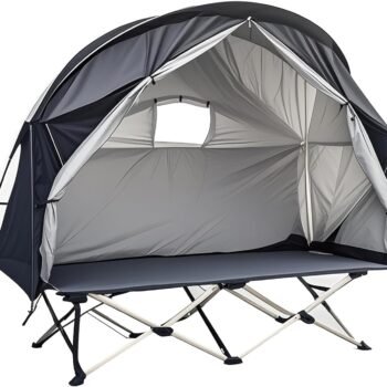Dual-Use Compact Camping Cot Tent, Stable & Lightweight Design, Versatile Setup for Solo Adventures, Without Bed
