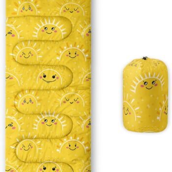 Kids Sleeping Bag for Boys and Girls,Monster Alien Print-Lightweight Warm Portable Outdoor Indoor-Waterproof Cold Weather Resistant Sleeping Bag for Camping Hiking