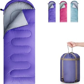 Sleeping Bags for Adults, Teens & Kids - Use for 3-4 Seasons, Warm & Cold Weather - Lightweight,Waterproof, Use for Backpacking, Hiking and Camping