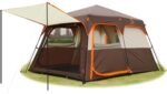 Instant Tent 6-8 Person(C),Large Family Cabin Tents,Automatic Tent Build Quickly in 60S,2 Rooms,2 Top Windows,3 Doors and 3 Windows with Mesh,Waterproof,Big Tents for Outdoor,Picnic,Camping